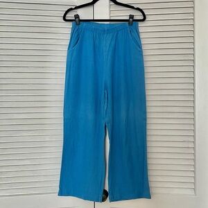 Me & Arrow linen blend straight leg pants